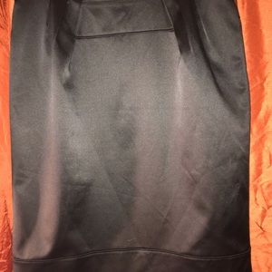 Silk pencil skirt
